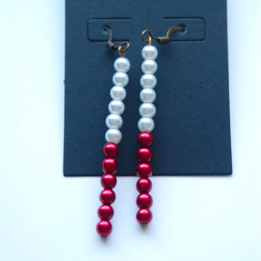 Long beaded earrings
